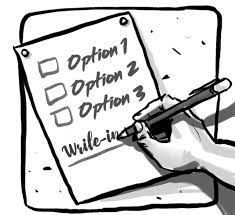 Write-in ballots give voters more choices