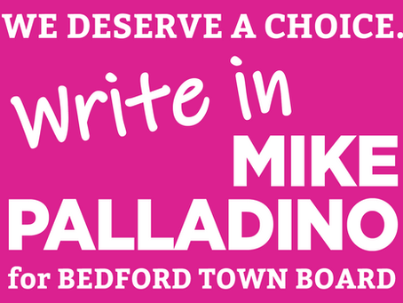 Write-in campaign adds twist to Bedford town board election